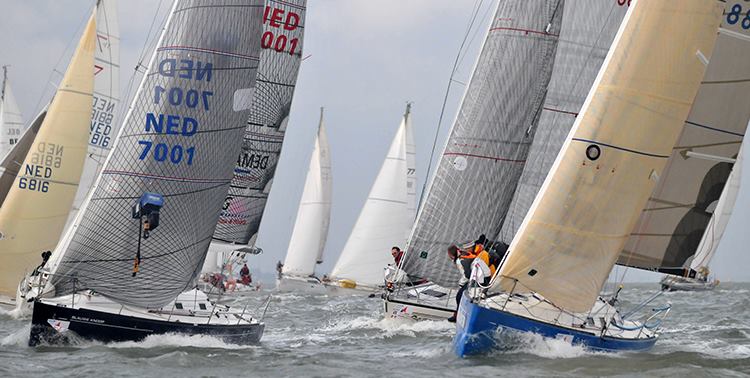 voiliers  de regatta à Antwerp Race